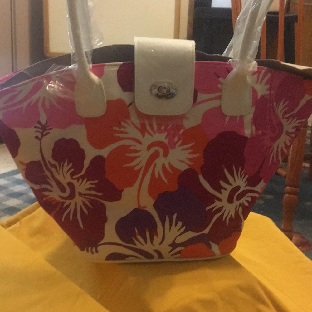 🔴ELLE NWOT-PURSE-Tropical(9”x16” &6”Bottom&23”Hdle)